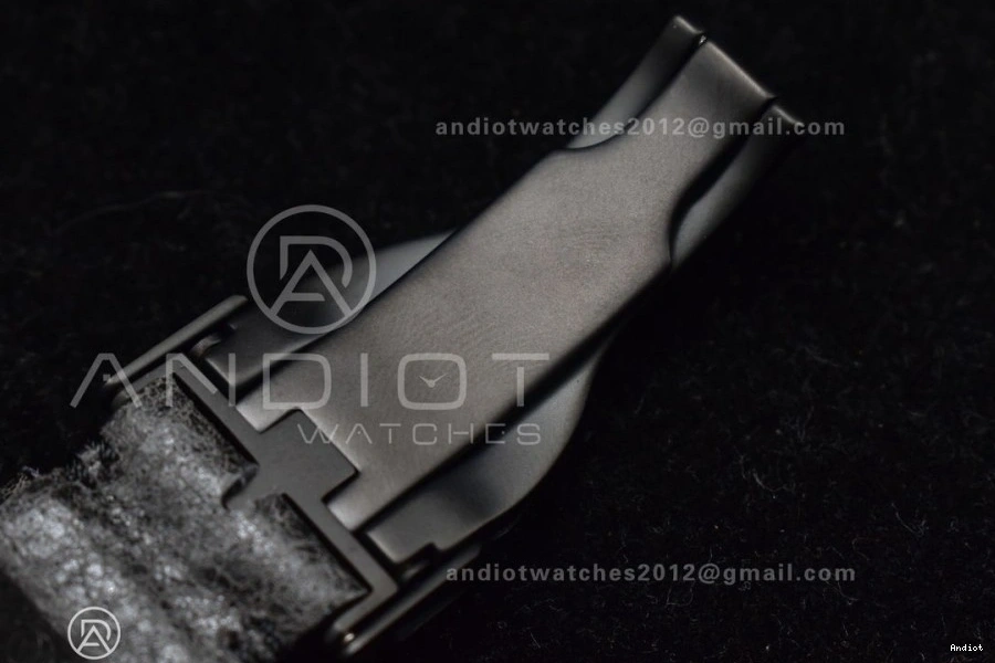 Strap Bay on Bezel DLC Best A2824 Edition Black Leather 1:1 ZF Dark V5 Heritage Distressed Black 0116